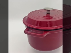 에나멜은 철 달걀 모양 캐서롤을 던졌습니다