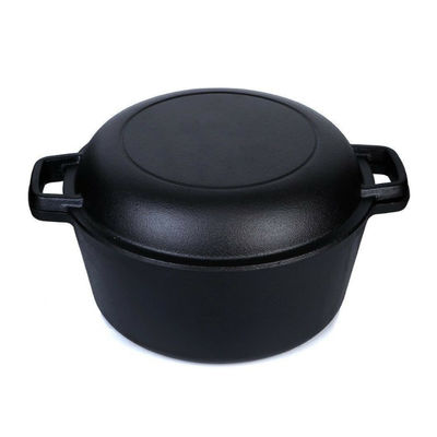 4.8L은 철 캐서롤 2를 프라이팬 Lid와 1대 무쇠 더치 오븐으로 주조했습니다