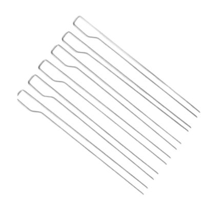 29.2 Ｘ 2.8CM 야영 요리도구는 6Pcs BBQ 바늘 그릴 고기류 케밥 포크에서 설정했습니다