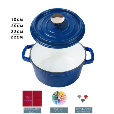 에나멜 코팅 Cast Iron Round Cocotte 세트 모자를 가진 미니 네덜란드 오븐