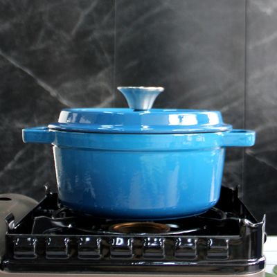에나멜 코팅 Cast Iron Round Cocotte 세트 모자를 가진 미니 네덜란드 오븐