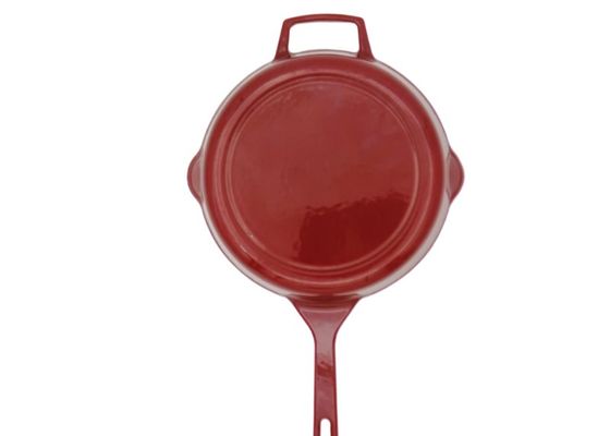비 스틱은 핸들과 철 프라이팬 깊이인 후라이판을 던지는 것으로 에나멜을 입혔습니다
