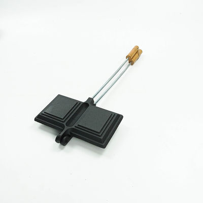 프리 단련된 무쇠 샌드위치 팬 20.5*11cm 고온저항
