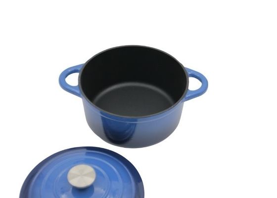 모두 스토브 3.8/5/5.3 킬로그램을 위한 Lid와 푸른 에나멜 캐서롤 접시