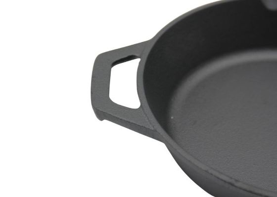 12 인치는 가족 식사를 위한 철 딥 프라이어 큰 프라이팬을 던졌습니다