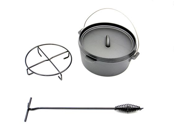 스테인리스 스틸 손잡이가 있는 전조 castiron Dutch 오븐