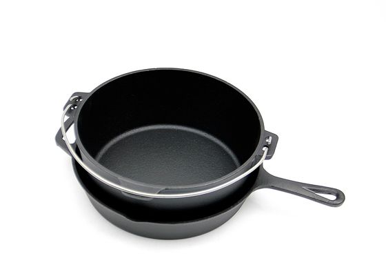 스테인리스 스틸 손잡이가 있는 전조 castiron Dutch 오븐