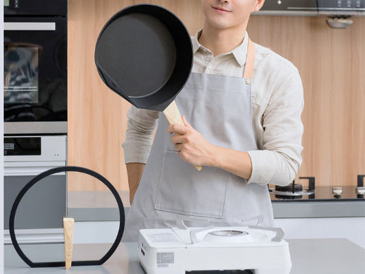 구리 마무리와 긁힘 저항 후라이팬 9.5Inch 비 스틱