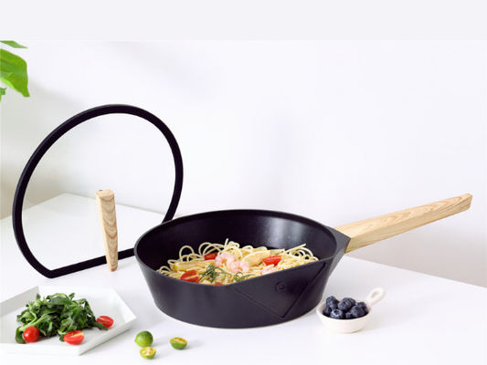 비 점착 코팅 검정색과 가벼운 알루미늄 부침개 팬 12Inch