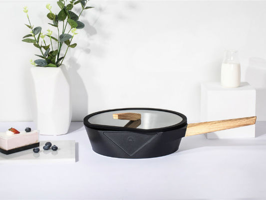 비 점착 코팅 검정색과 가벼운 알루미늄 부침개 팬 12Inch