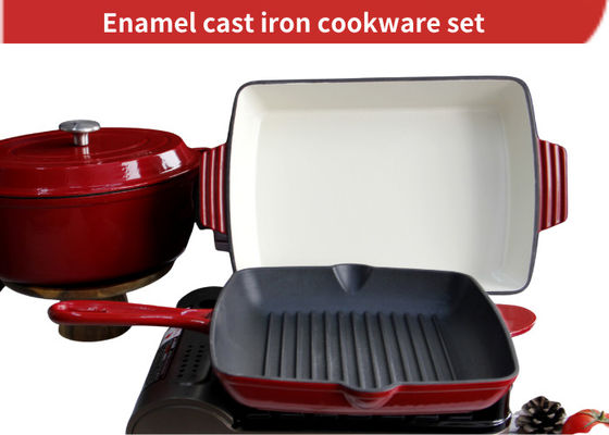 에나멜로 코팅 Cast Iron Baking Pan Skillet 와 함께 된 양조판