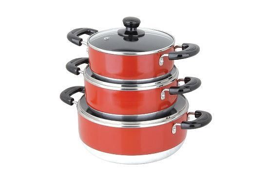 5 pcs 비스틱 알루미늄 프라이팅 팬 요리용품 세트