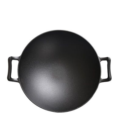 빈테이지 32/36cm Cast Iron Wok Double Ears