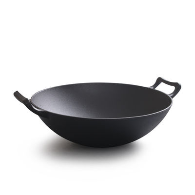 빈테이지 32/36cm Cast Iron Wok Double Ears