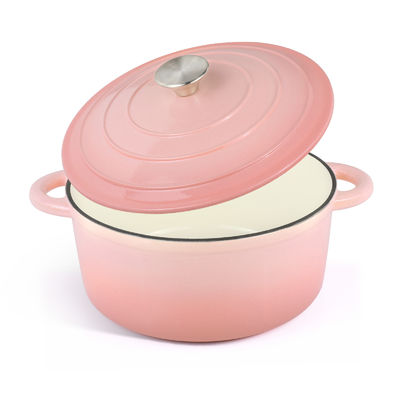 5.5Qt 에나메일 된 Cast Iron Dutch 오븐 - 빵과 소화물을 구하기 위해 완벽, 오븐 안전