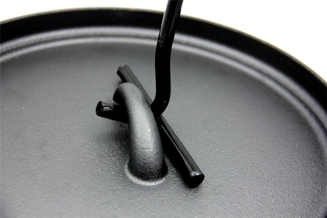 6kg 가량의 전철 캠프 파이어 Dutch Oven With Lid - 5.5 Quart Round Cast Iron Pot for Outdoor Cooking, Stovetop, and Oven 사용