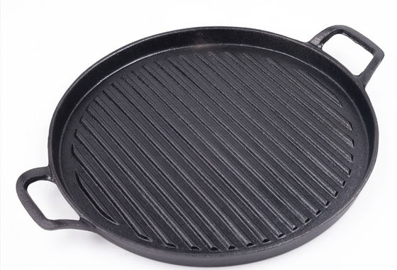 뛰어난 열 보유와 BBQ 프리 단련된 무쇠 전철 팬